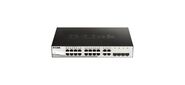 Коммутатор D-Link DGS-1210-16 / G2A Настраиваемый L2 коммутатор с 16 портами 10 / 100 / 1000Base-T и 4 комбо-портами 100 / 1000Base-T / SFP