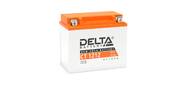 Стартерный мото аккумулятор Delta CT 1212 напряжение 12В,   емкость 12Ач,  клемма Болт + гайка ? 6 мм  (ДхШхВ: 150х86х131мм Полная высота 136мм; Вес 3, 41кг; Кол-во элементов 6; Срок службы 5лет; Гарантия 1год)