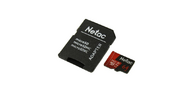 Флеш-накопитель NeTac Карта памяти Netac MicroSD card P500 Extreme Pro 64GB, retail version w / SD adapter