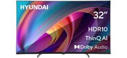 Телевизор LED Hyundai 32" H-LED32BS5100 WebOS Frameless Metal черный / серый HD 60Hz DVB-T DVB-T2 DVB-C DVB-S DVB-S2 USB WiFi Smart TV