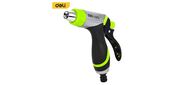 Пистолет-распылитель поливочный Deli DL8763 3 режима распыления,  диаметр шланга 3 / 4";,  прорезиненная рукоять,  корпус из цинкового сплава