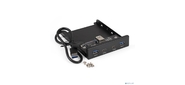 Планка USB на переднюю панель ExeGate U3H-622, 3, 5", 2*TypeA +2*TypeC (USB 3.2 Gen2 (SuperSpeed USB 10Gbps), черная, металл, подсоединение к мат. плате)