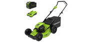 Greenworks Газонокосилка аккумуляторная Greenworks GD40LM46HP,  40V,  46 см,  бесщеточная,  c 1хАКБ 4 А.ч и ЗУ [2514407UB]