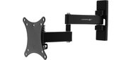 Кронштейн для телевизора Ultramounts UM 875 черный 13"-27" макс.20кг настенный поворот и наклон