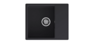GRANFEST Мойка URBAN 658L 1-чаша+крыло 580*490мм, монтаж: врезной, материал: кварц, цвет: черный