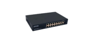 PoE коммутатор FE, 16 *10 / 100 Base-T с PoE, 2 x GE Uplink (RJ45), 1 x GE SFP Uplink, мощность PoE на порт до 30W, суммарно PoE до 292W
