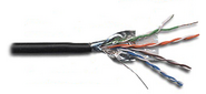 Кабель LANMASTER  (LAN-5EFTP-WP-OUT) FTP 4 пары кат.5Е 200Mhz PE внешняя прокладка с гидрофобом 305м