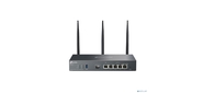 TP-Link ER706W,  VPN-маршрутизатор Omada с гигабитными портами и поддержкой Wi-Fi AX3000,  1 гиг. SFP WAN / LAN,  1 гиг. RJ45 WAN,  4 гиг. RJ45 WAN / LAN,  USB 3.0,  до 574 М / с на 2, 4 ГГц + до 2402 М / с