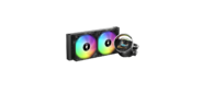 Система водяного охлаждения Ocypus Sigma L24 BK ARGB,  240mm,  LCD Pump 2.4",  2x120mm ARGB fans,  LGA115X / 1200 / 1700 / 18XX,  AM4 / AM5
