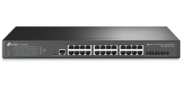 Коммутатор /  JetStream™ 24-port Pure-Gigabit L2+ Managed Switch,  24 10 / 100 / 1000Mbps RJ45,  4*10G SFP+ Slots