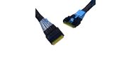 Кабель DiliVing DLSL74-8815 Slimline SASx8  (SFF8654)  -to- Slimline SASx8  (SFF8654) ,  85ohm,  PCIe Gen4,  80CM