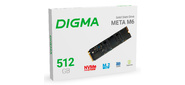 Накопитель SSD Digma PCI-E 4.0 x4 512GB DGSM4512GM63T Meta M6 M.2 2280