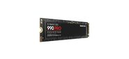 Твердотельный накопитель Samsung SSD 990 PRO, 2000GB, M.2 (22x80mm), NVMe 2.0, PCIe 4.0 x4, V-NAND TLC, R / W 7450 / 6900MB / s, IOPs 1 400 000 / 1 550 000, DRAM buffer 2048MB, TBW 1200, DWPD 0.33, with Heatsink (12 мес.)