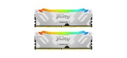 Память оперативная /  Kingston 32GB 6400MT / s DDR5 CL32 DIMM  (Kit of 2) FURY Renegade RGB White XMP