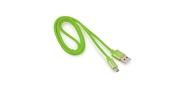 Cablexpert Кабель USB 2.0 CC-S-mUSB01Gn-1M,  AM / microB,  серия Silver,  длина 1м,  зеленый,  блистер