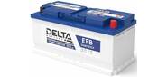 Аккумулятор Delta START MASTER EFB 12105 105Ah напряжение 12В,  емкость 105Ач,  пусковой ток 950,  ДхШхВ: 393x175x190мм,  L6,  Полярность: Обратная  (-   +),  EURO конус ? 19, 5 / 17, 9мм,  27кг