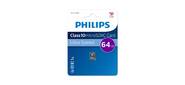 Флеш карта microSD 64GB PHILIPS microSDHC Class 10