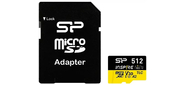 Флеш карта microSDXC 512GB Silicon Power SP512GBSTXLA2V1NSP Inspire V10 A2 + adapter