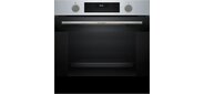 Serie 4,  духовой шкаф электрический,  60 см,  76 л, нержавеющая сталь,  Auto Pilot 10,  3D Hotair, класс энергоэффективности А,  7 режимов,  LCD-дисплей,  галогенное освещение,  самоочистка EcoClean, проволочные направляющие