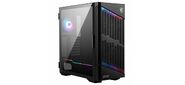 MSI MPG VELOX 100P AIRFLOW,  ATX,  BLACK,  WINDOW,  2x3.5",  Compatible with 2.5"  (Max up to 4x2.5"),  1xUSB 3.2 Type-C,  2xUSB 3.2 Gen 1,  FRONT 3x120mm,  REAR 1x120mm ARGB
