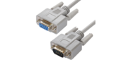 Greenconnect Удлинитель  1.0m  RS-232 / RS-232 9M / 9F,  Premium GCR-DB9CM2F-1.0m,  серый 30 AWG