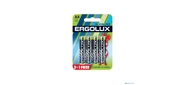 Ergolux  Alkaline LR6 BL 3+1 (FREE)  (LR6 BL3+1,  батарейка, 1.5В)   (4 шт. в уп-ке)