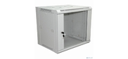 Настенный шкаф RexantPRO 6U 600×450×370 мм (ШxГxВ) 19" - передняя дверь стекло, боковые стенки съемные (разобранный), RAL 7035