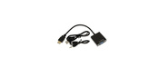 Переходник GoPower HDMI  (m)-VGA  (f) с питанием черный  (1 / 200)