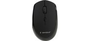 Gembird MUSW-354 {Мышь беспроводная,  черный,  бесш.клик,  soft touch, 3кн.+колесо-кнопка,  2400DPI,  2, 4ГГц}