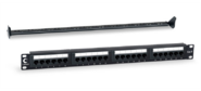 Cabeus PL-24-Cat.6-Dual IDC Патч-панель 19"  (1U),  24 порта RJ-45,  категория 6,  Dual IDC,  с задним кабельным организатором