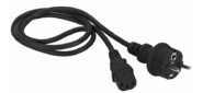 Шнур питания C13-Schuko,  3х0.75,  220В,  10А,  черный,  1.8 метра