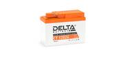 Стартерный мото аккумулятор Delta CT 12026 напряжение 12В,   емкость 2, 5Ач,  клемма F1  (ДхШхВ: 115х50х86мм Полная высота 91мм; Вес 1кг; Кол-во элементов 6; Срок службы 5лет; Гарантия 1год)
