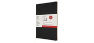 Блокнот Moleskine CAHIER SUBJECT CH5STNB02 A4 обложка картон 192стр. линейка мягкая обложка черный / красный
