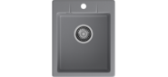 GRANFEST Мойка URBAN 240 1-чаша 400*490мм, монтаж: врезной, материал: кварц, цвет: темно-серый