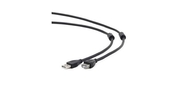 Gembird / Cablexpert CCF2-USB2-AMAF-15 USB 2.0  Pro Кабель ,  AM / AF,  4.5м,  экран,  2феррит.кольца,  черный,  пакет