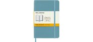 Блокнот Moleskine CLASSIC SOFT QP611B35 90x140мм 192стр. линейка мягкая обложка фиксирующая резинка голубой