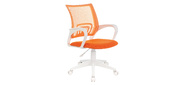 Кресло Бюрократ CH-W695NLT оранжевый TW-38-3 TW-96-1 сетка / ткань крестовина пластик пластик белый