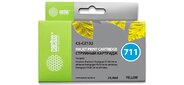 Cactus CZ132A Картридж № 711 для HP Designjet T120 / 520, жёлтый, с чипом