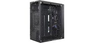 Exegate EX287882RUS Корпус Minitower ExeGate mEVO-9302-RGB (mATX, без БП, 2*USB+1*USB3.0, HD аудио, черный / RGB)