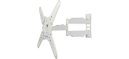 Kromax ATLANTIS-40 white, Кр. стал. наст. для TV 22"-65", max 40 кг, 5 ст св., нак. +5°-15°, пов. 180°, от ст. 60-523 мм, max VESA 400x400 мм