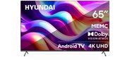 Телевизор LED Hyundai 65" H-LED65BU7009 Android TV Frameless Metal черный / черный 4K Ultra HD 60Hz DVB-T DVB-T2 DVB-C DVB-S DVB-S2 USB WiFi Smart TV