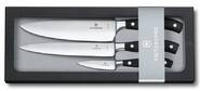 Набор ножей Victorinox Forged  (7.7243.3) заточка: прямая черный  (3шт. в наборе) подарочная коробка