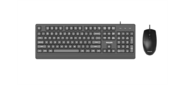 Philips Проводной Комплект SPT6324, USB 2.0 104 клав / 3 кнопки, 1600dpi, русская заводская раскладка, чёрный