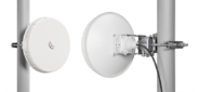 MikroTik Wireless Wire nRAY (Pair of preconfigured LHGG-60ad devices for 60Ghz link (60GHz antenna, 802.11ad wireless, two core 1.2GHz CPU, 256MB RAM, 1x Gigabit LAN, RouterOS L3, POE, PSU) for 1Gbps