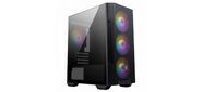 MSI MAG FORGE M100R,  MATX,  BLACK,  WINDOW,  2x3.5",  Compatible with 2.5"  (Max up to 4x2.5"),  1xUSB 3.2 Gen 1,  2xUSB 2.0,  FRONT 3x120mm ARGB,  REAR 1x120mm ARGB