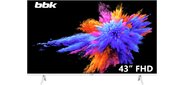 Телевизор LED BBK 42.5" 43LEM-1054 / FTS2C (W) белый FULL HD 60Hz DVB-T2 DVB-C DVB-S2 USB (RUS)