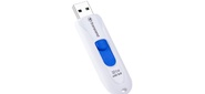 Флеш Диск Transcend 32Gb Jetflash 790 USB3.0 белый голубой