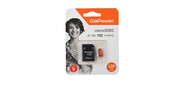 Карта памяти microSD GoPower 128GB Class10 UHS-I  (U3) 100 МБ / сек V30 с адаптером
