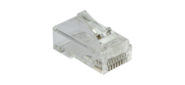 Коннектор RJ45 тип EZ, 8P8C, UTP, Cat.5e, универсальный, со вставкой, покрытие 50 микрон, 100 шт.