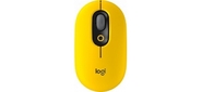 Logitech 910-006546 POP Mouse with emoji желтый / черный оптическая  (4000dpi) беспроводная BT / Radio USB  (4but)